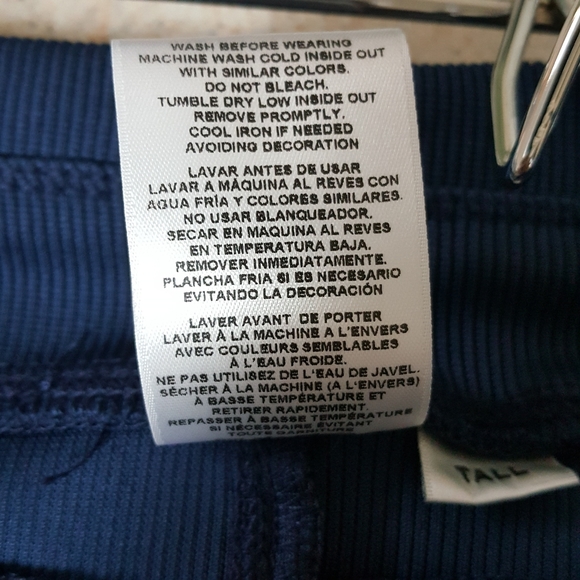 L TALL CHEROKEE INFINITY BLUE LOW RISE STRAIGHT LEG ANTIMICROBIAL STRETCHY PANTS - Picture 6 of 11